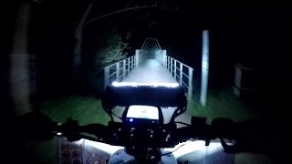 Rigid Industries 10quot Led Light Bar E2 Series Yamaha Yfz450R Night Trails In The Pyrenees Spain Atv [upl. by Iphlgenia]