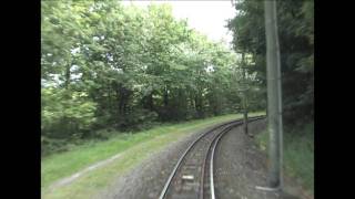 Führerstandsmitfahrt in der Straßenbahn von Bochum nach Witten Heven Dorf tram cabe ride [upl. by Aikin]