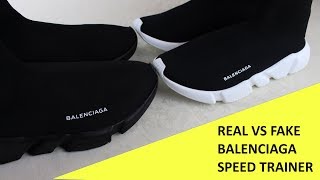 HOW TO SPOT FAKE BALENCIAGA SPEED TRAINERS  Authentic vs Replica Balenciaga Review Guide [upl. by Sorkin]