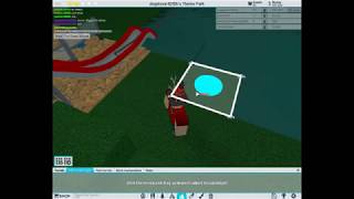 How To Dig A hole In Theme Park Tycoon To Put Water In It [upl. by Kirtap]