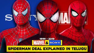 Marvel Character Movie Rights Explained in Telugu  Marvel amp Sony Spiderman Deal Explained [upl. by Drahser]