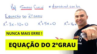 EQUAÇÃO DO 2° GRAU EM 6 MINUTOS [upl. by Chancellor456]