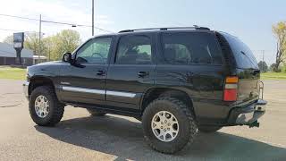 2004 Yukon 4wd lift with 35s and NO RUBBING [upl. by Terrijo391]