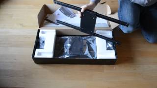 kanto fmx3 full motion tv mount unboxing video [upl. by Ripleigh]