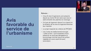 Assemblée publique de consultation sur le zonage  29 août 2024 [upl. by Eelac]