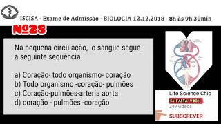 Resolução Do Exame De ISCISA Biologia 2019 [upl. by Ssilem225]