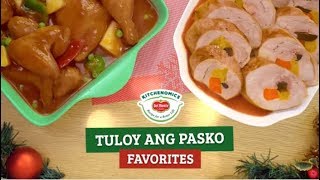 Tuloy ang Pasko Favorites Chicken Caldereta and Pork Piña Hamonado [upl. by Eladnor]