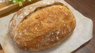 The easiest Perfect country bread recipe Grandmas favorite bread [upl. by Jehanna866]