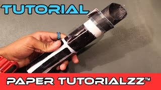 How To Make a Paper Lightsaber Hilt Tutorial [upl. by Ardni290]