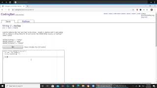 String 2 zipZap Java Tutorial  Codingbatcom [upl. by Maxy]