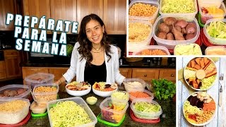 PREPARACION DE COMIDA VEGANA PARA LA SEMANA [upl. by Llerrahs]