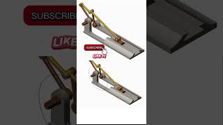 Slider Crank mechanism for Rotary to Linear Motion mechanical mechanism 3d solidworks cad shorts [upl. by Suez457]