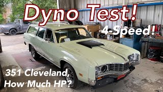 How Much Horsepower 351 Cleveland Engine in our 1971 Montego Wagon Gets Tested  Long Roof Power [upl. by Dolora]