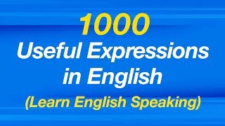 1000 Useful Expressions in English  Learn English Speaking [upl. by Leihcey]