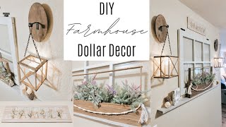 DIY DOLLAR TREE FARMHOUSE DECOR  HIGH END DOLLAR TREE DIY [upl. by Nasas243]