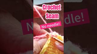 Crochet Seam  Sew Together With Crochet Hook crochet [upl. by Lishe]