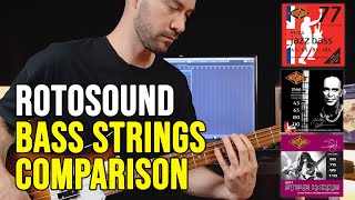 Rotosound Bass Strings Comparison [upl. by Havens]