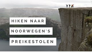 Hiken naar de Preikestolen de mooiste wandeling van Noorwegen [upl. by Atinomar]