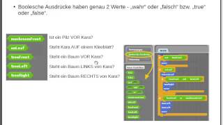 10 Boolesche Ausdrücke  Werte  Der Scratch  Kara  Simulator [upl. by Annis]