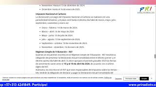 DIAN calendario tributario 2024 [upl. by Goulder731]