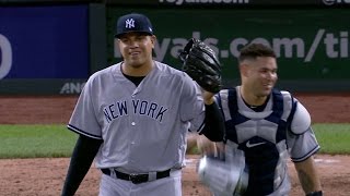 NYYKC Betances retires Hosmer to earn the save [upl. by Robma135]