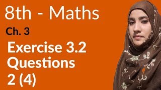 8th Class Math Number System Ex 32 Q 2 4  8th Class Maths PEC [upl. by Allina]