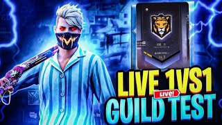 LIVE 🔴 1 VS 1 GUILD TEST 🎯FOR EXE ‼️ freefirelive MAXMADFF livestream exe [upl. by Gaw]