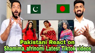 Pakistani Reaction Shamimaafrinomi Latest Tiktok videos 2022  Usama with khizar Reaction [upl. by Ripleigh]