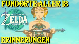 Zelda Tears of the Kingdom Fundorte aller 18 Erinnerungen auf Deutsch ⚔️ [upl. by Elatia]