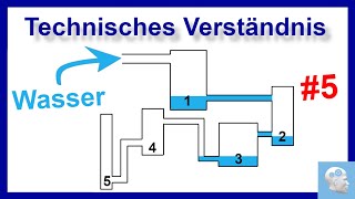 Technisches Verständnis Teil 5  Behälter mit Wasser füllen  Welcher ist zuerst voll [upl. by Nowed]