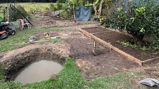 WATER HARVESTING 💦 catching ground water gardendesign [upl. by Yderf184]