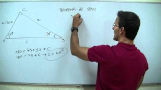 Trigonometria Teorema del seno BACHILLERATO [upl. by Osanna]