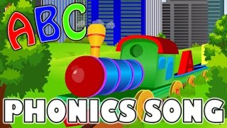 Phonics Sounds of Alphabets  The Train  ABC Song  Nursery Rhymes  kids songs [upl. by Peyton934]