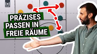 Passspiel perfektionieren Übung für präzise Pässe in den freien Raum ⚽🎯 [upl. by Pitchford]