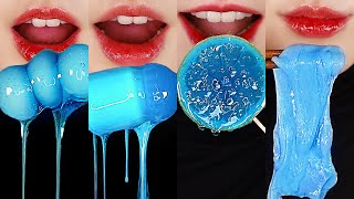 1HOUR EMOJI EATING ASMR FOR SLEEP RELAXING EATING ASMR 💙 [upl. by Kennie]