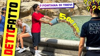 Buttate 500 Euro nella Fontana di Trevi  Detto Fatto Ep77  theShow [upl. by Bock]