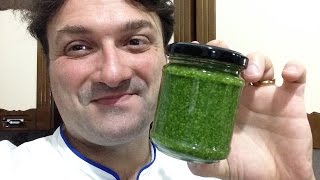 Pesto a la Genovesa receta italiana original [upl. by Buford]