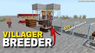 Minecraft Infinite Villager Breeder Tutorial 120  Easy and Simple Design [upl. by Akisey]