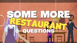 Some more Questions You May Hear At The Restaurant  British Accent Practice [upl. by Laurance156]