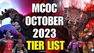 MCOC  October 2023 Updated Tier List  MCOC Best Champions Ranking [upl. by Hertzfeld325]