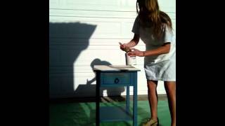 Annie Sloan Chalk Paint Tutorial Step 1 Painting [upl. by Auos906]