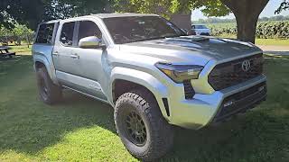 2024 Toyota Tacoma Sport Westcott lift 35 inch tires Method 703 wheels and a Smartcap topper [upl. by Arrec]