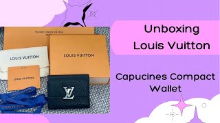 Unboxing Louis Vuitton Capucines Compact Wallet fyp unboxing louisvuitton shorts fashion [upl. by Nayar775]