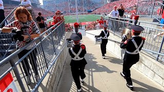 Ohio State University Marching Band Ramp Entrance GoPro [upl. by Kovar]