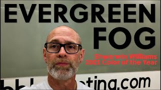 Evergreen Fog SW 9130  Sherwin Williams 2022 COLOR OF THE YEAR [upl. by Ailido487]