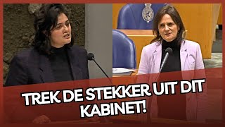 Partij Omtzigt zet schreeuwende linkse deuger spuugzat Trek de stekker uit dit kabinet [upl. by Llebanna]