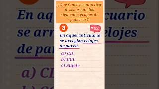 ✅ Test de SINTAXIS aposiciónvocativoCDsujeto agentepacienteCC lenguaespanola evau eso [upl. by Calvo395]