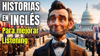 Abraham Lincoln en 5 Minutos  Historias Cortas para Aprender INGLÉS✔️ [upl. by Anahsed]