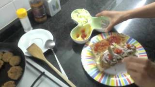 How to make Falafel Sandwich  Recipe Vegetarian [upl. by Aerdnuahs119]