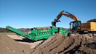 Screening Topsoil With A Trommel [upl. by Hawken723]